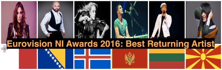 best-returning-artist Eurovision NI Awards 2016
