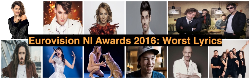 worst-lyrics Eurovision NI Awards 2016
